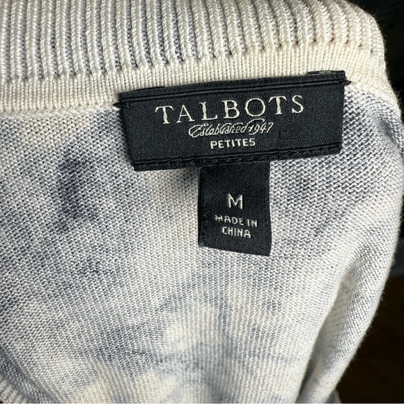 Talbots Petites Silk Blend Cardigan Mori Kei Elvin Enchanted Forest Fairy Size M - Picture 8 of 9